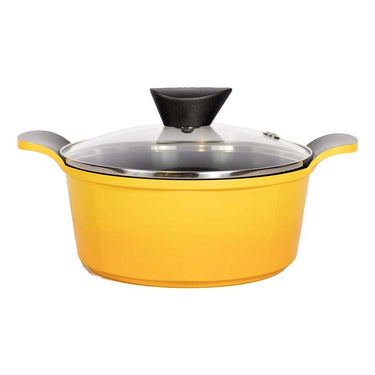 Yellow Venn 2.4L Aluminium Induction Casserole with Lid